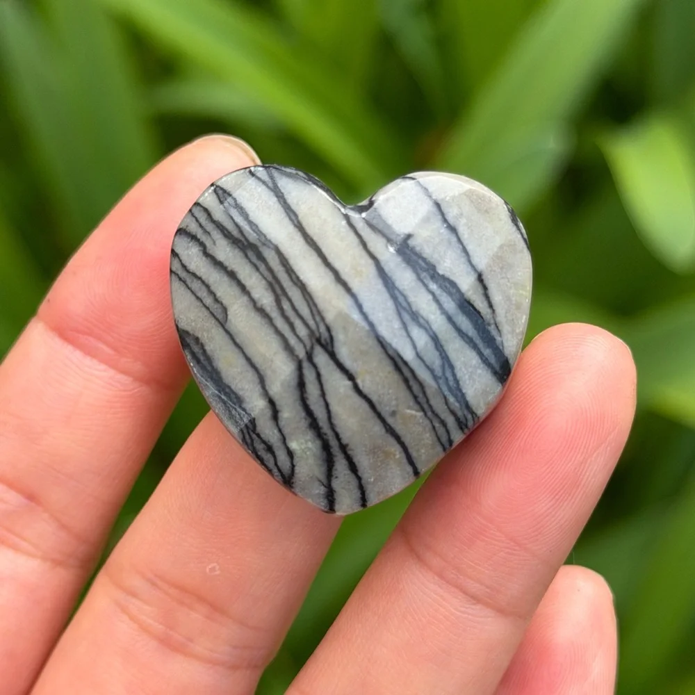 Size 11.5 Chunky Statement Picasso Jasper‎ Heart Ring 0859